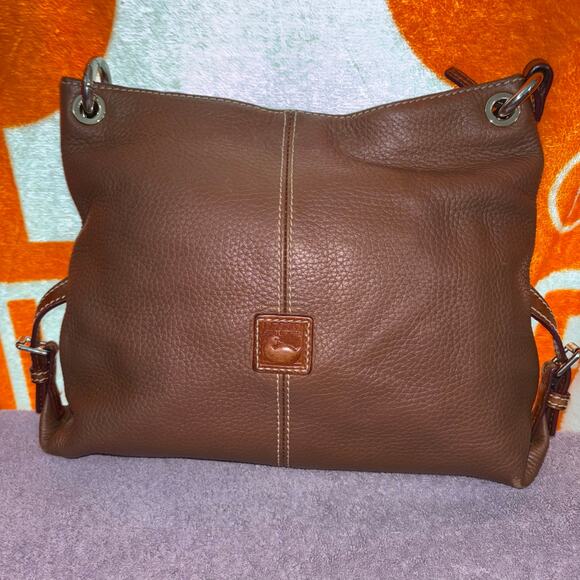 Dooney And Bourke Frederica Pebble Leather Crossbody Brown - Picture 2 of 6